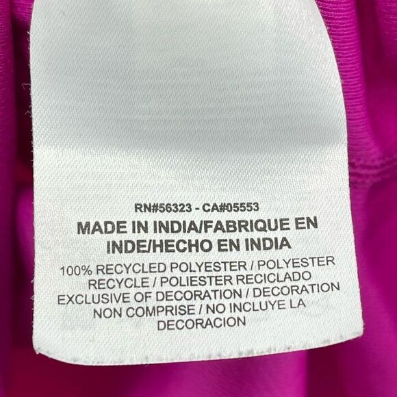 Nike Women's T-Shirt Dri-Fit Crew Neck Short Sleeve Magenta Pink Size Medium - Picture 6 of 10